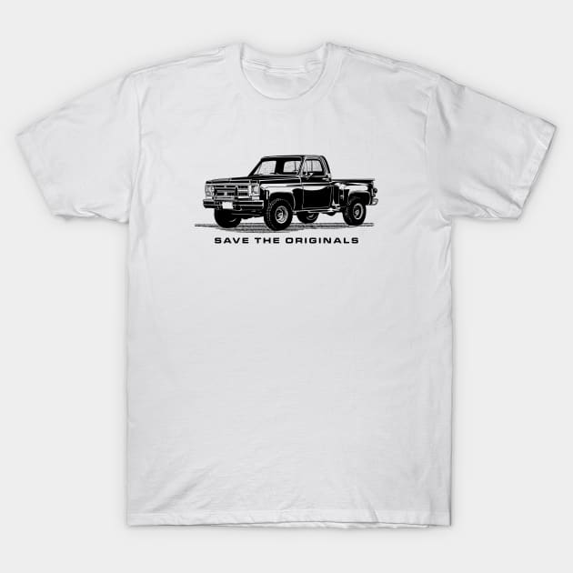 Gmc truck 1976 T-Shirt by Saturasi